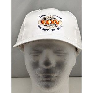 Vintage Logo Athletic NFL Tampa Florida Super Bowl XXXV Cap 2001 White